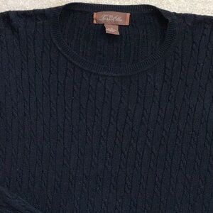 Tasso Elba black 100% cotton Sweater